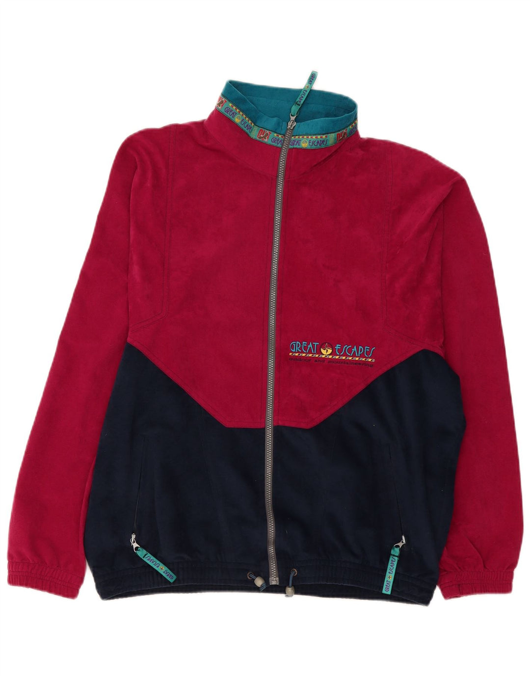Мужской спортивный костюм Great Escapes Top Jacket IT 50 Medium Red Colourblock Retro