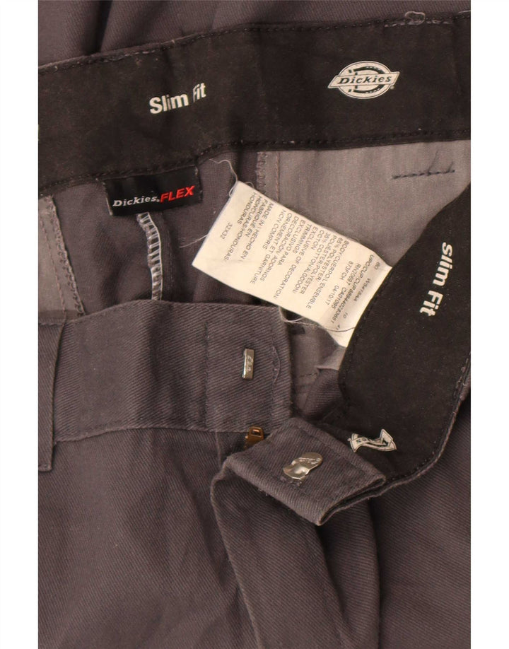 Мужские брюки-чиносы Dickies Slim Fit W32 L32, серый полиэстер