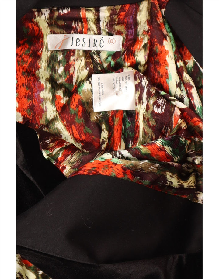 Женский двубортный пиджак Jesire UK 8, маленький черный полиэстер