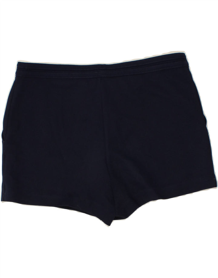 SERGIO TACCHINI Womens Chino Shorts US 10 Large W36 Navy Blue Polyester Vintage Sergio Tacchini and Second-Hand Sergio Tacchini from Messina Hembry 