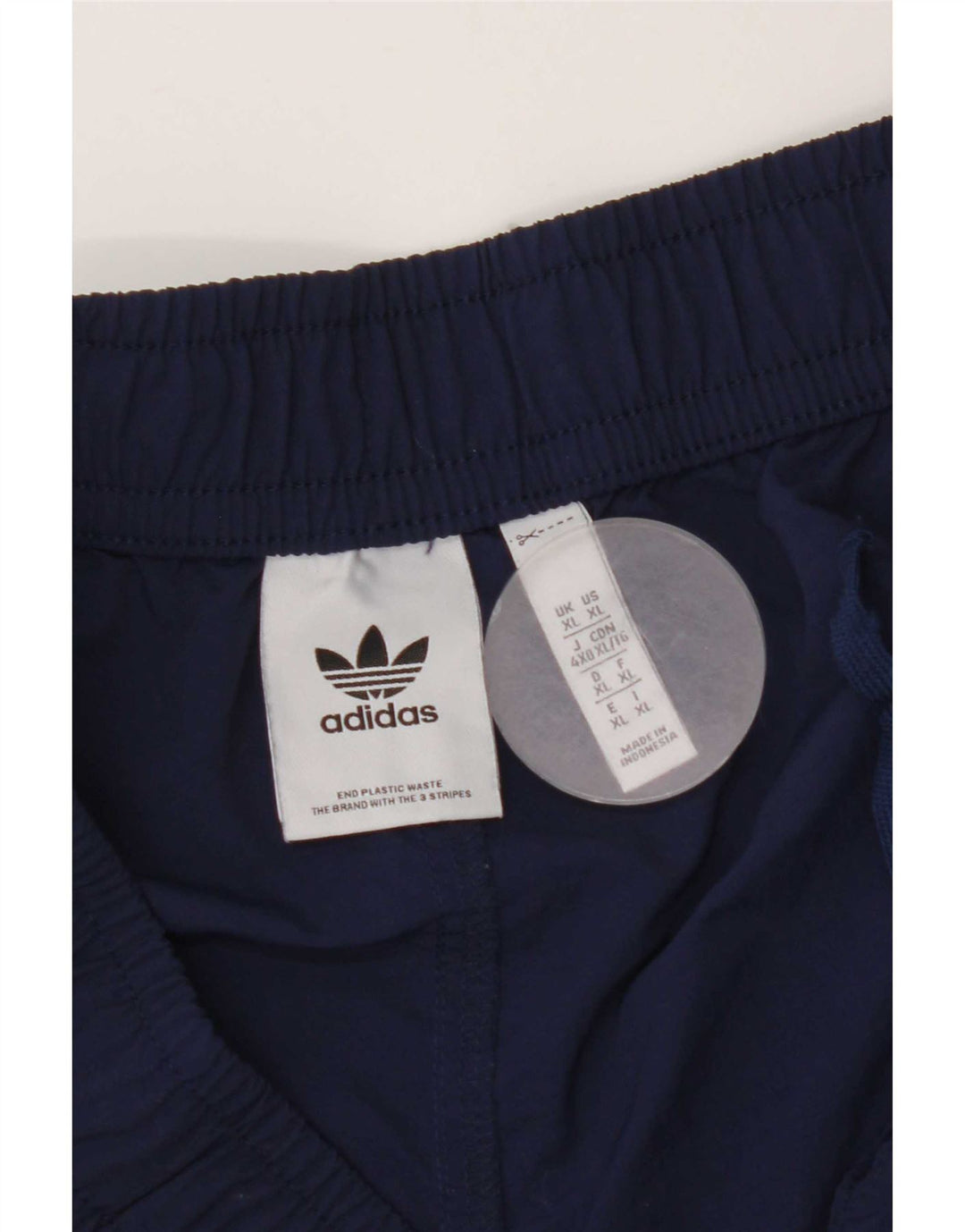 Мужские шорты для плавания Adidas XL темно-синие из полиэстера