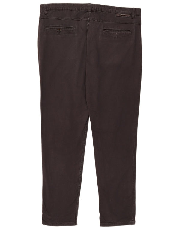 Мужские узкие брюки-чиносы Zara EU 48 XL W38 L30, черные, хлопковые