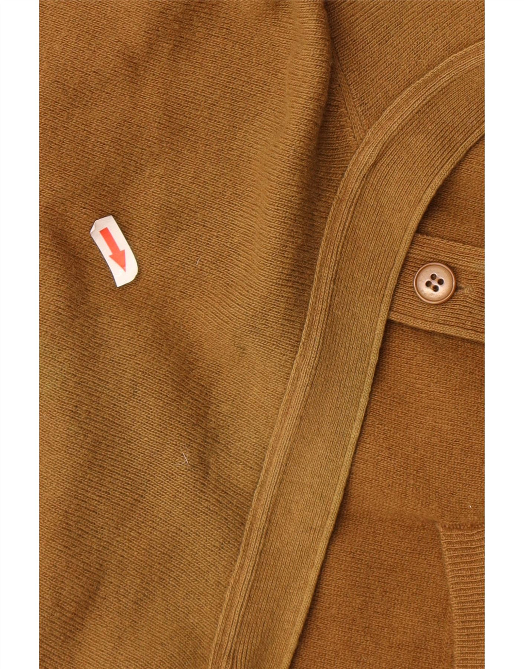 Мужской кардиган BENETTON IT 48 Средний Коричневый из овечьей шерсти