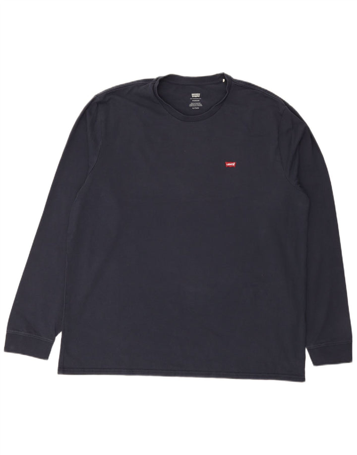 Мужской стандартный топ Levi's с длинным рукавом XL, темно-синий, хлопок
