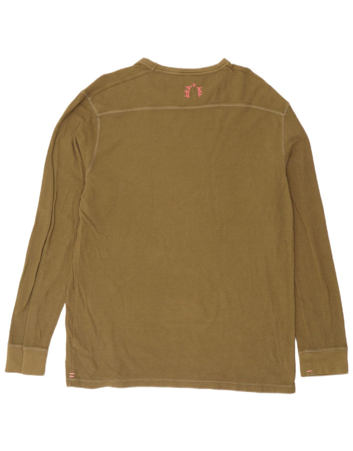 Мужской топ Scotch & Soda из хлопка с длинными рукавами и большим размером, цвет хаки