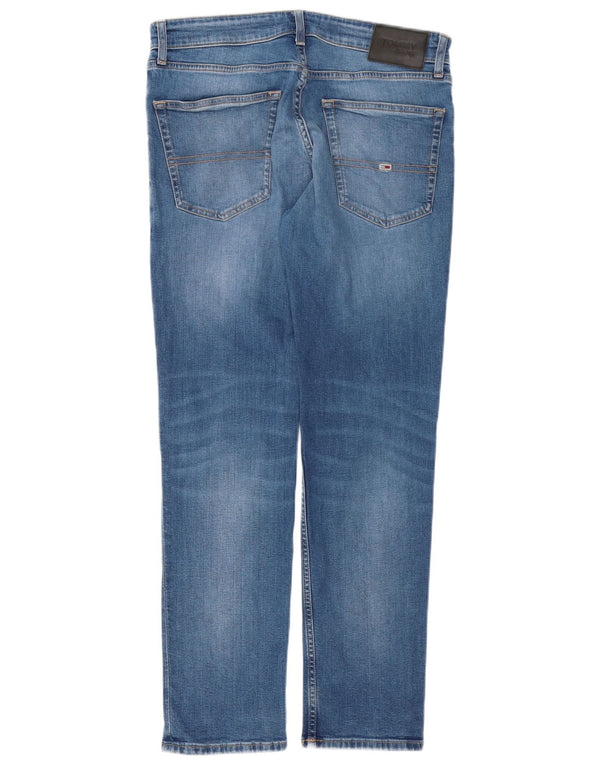 TOMMY HILFIGER Мужские узкие джинсы W32 L30 Синие, хлопок