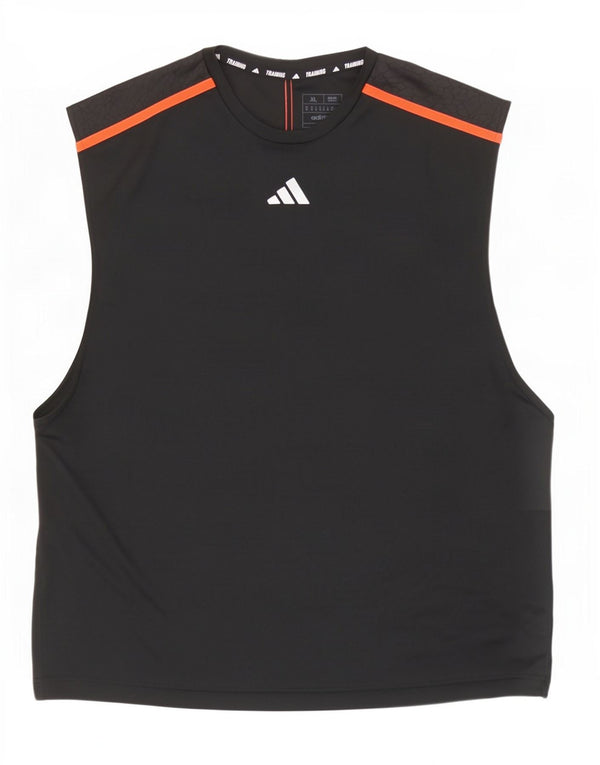 Мужской жилет Adidas Aeroready Slim Fit Top XL, черный полиэстер с цветными блоками