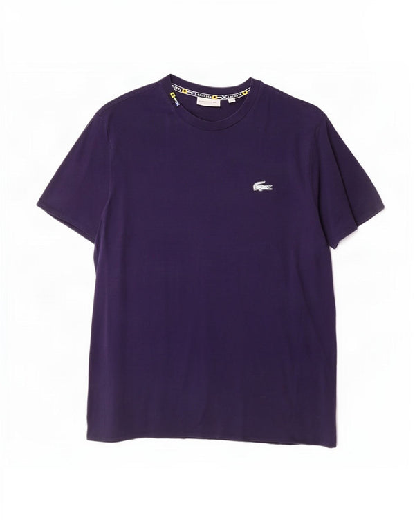 Lacoste Мужская футболка стандартного кроя, размер 6 XL, темно-синий, хлопок
