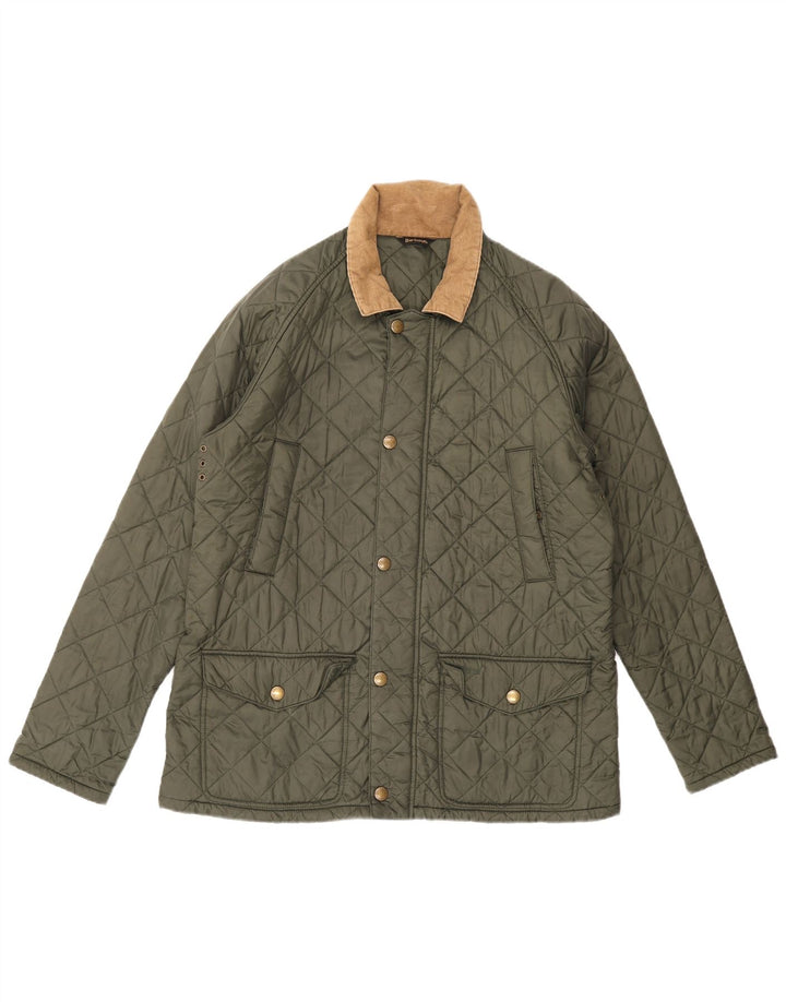 Мужская стеганая куртка Barbour UK 42 XL зеленая