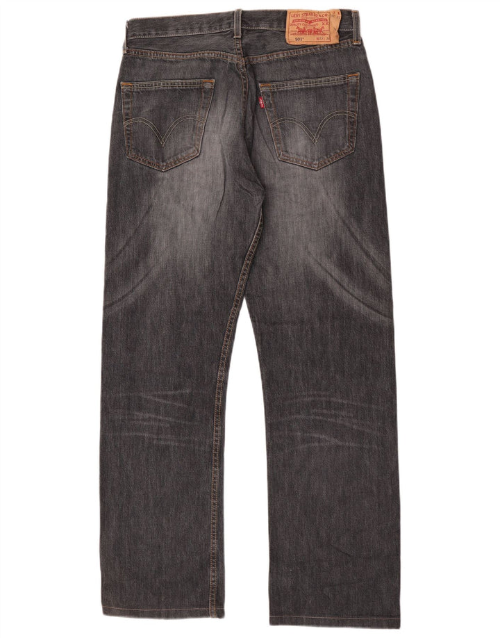 Мужские прямые джинсы Levi's 501 W33 L30 серые