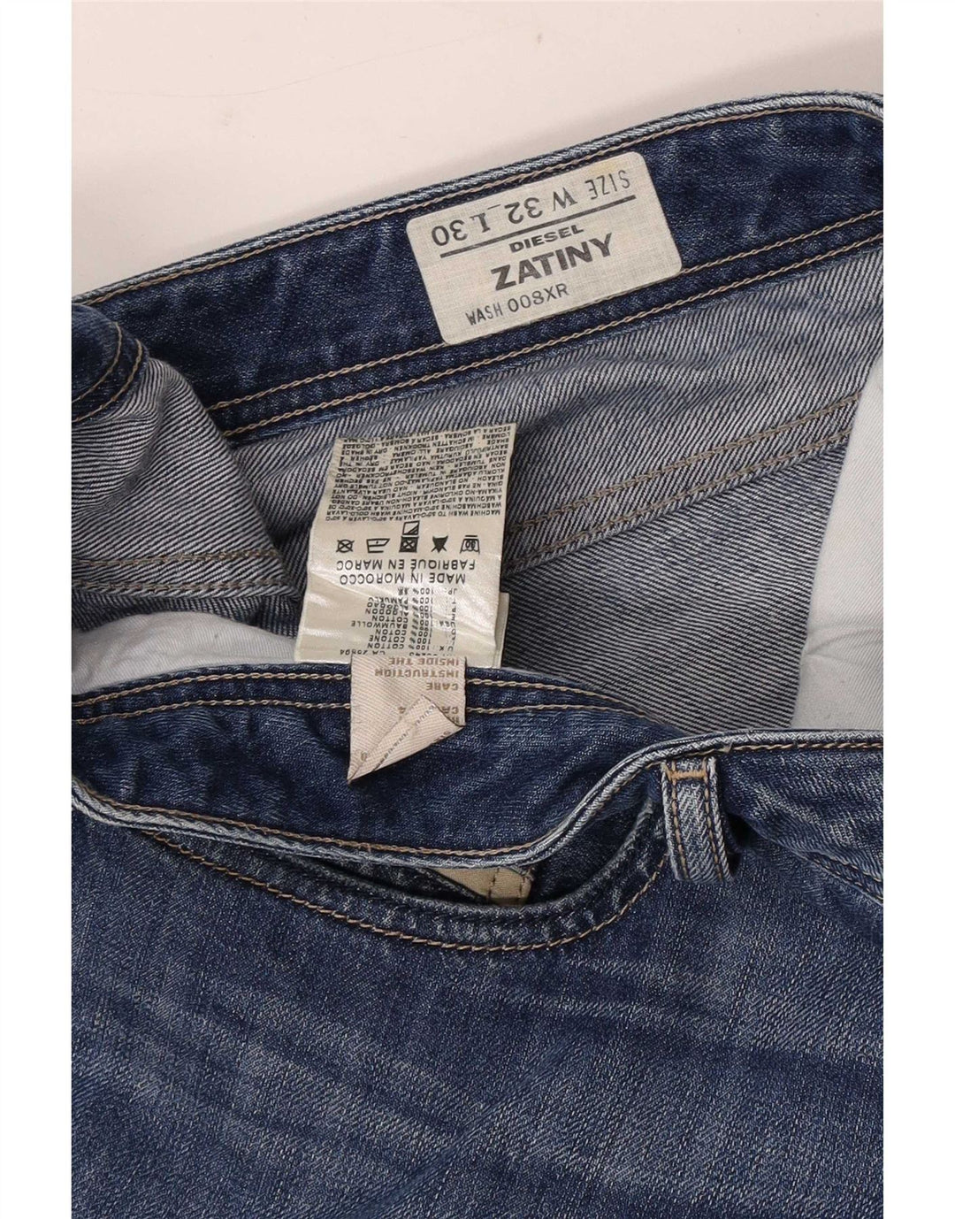 Мужские джинсы Diesel Zatiny Bootcut W32 L30, синие, хлопок