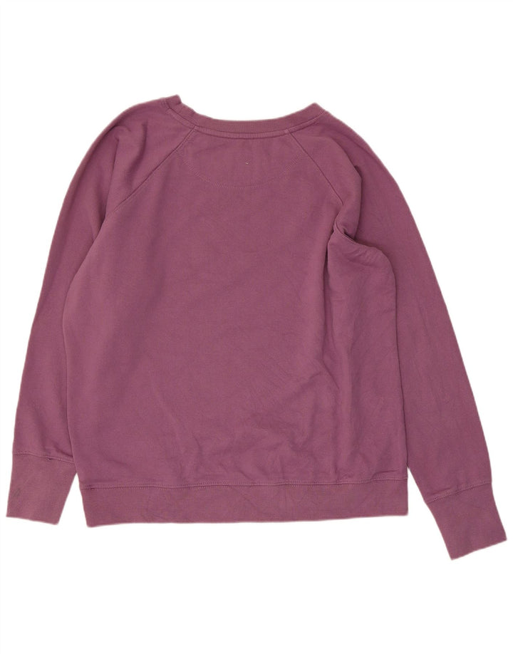 CHAMPION Womens Graphic Sweatshirt Jumper UK 16 Large Purple