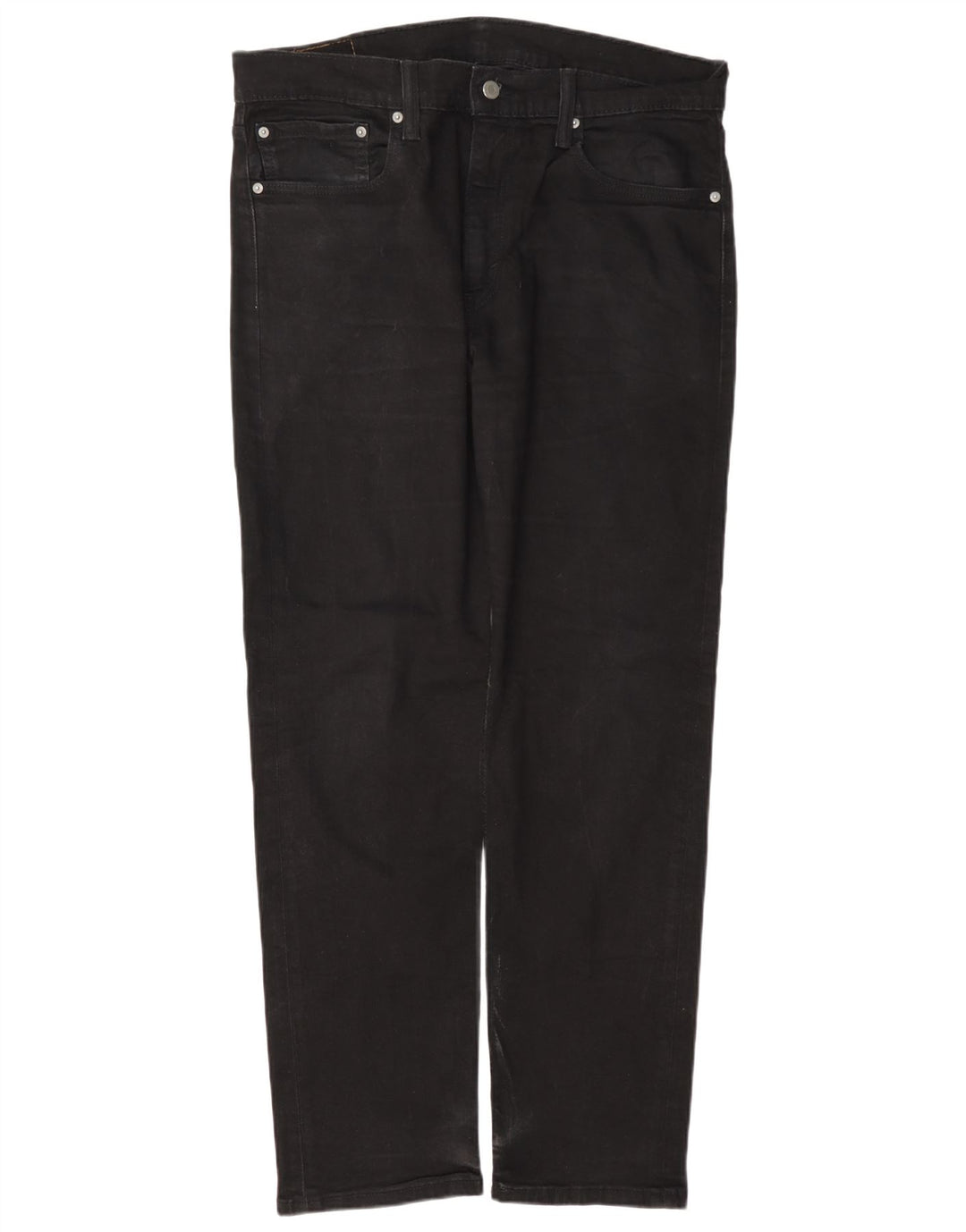 Мужские зауженные джинсы Levi's 502 W36 L32, черный хлопок