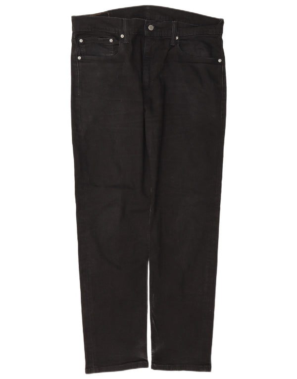 Мужские зауженные джинсы Levi's 502 W36 L32, черный хлопок