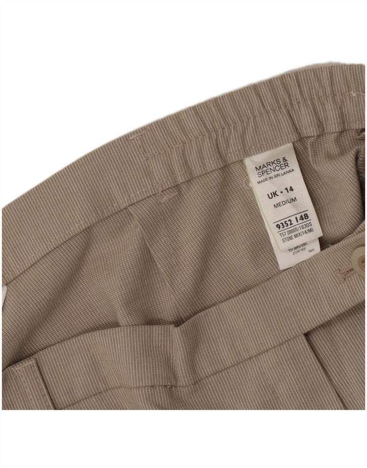 Женские прямые костюмные брюки Marks & Spencer UK 14, средние W32 L28, серые