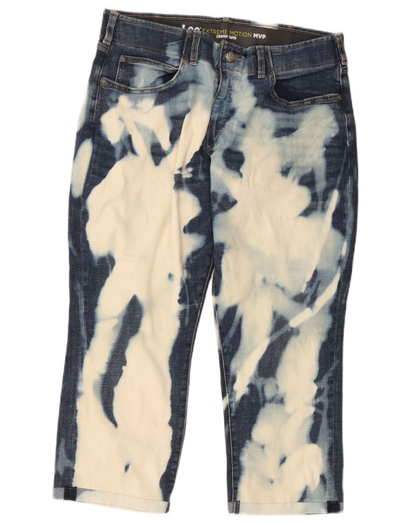 Мужские прямые зауженные джинсы Lee Acid Wash W36 L24, синий хлопок тай-дай