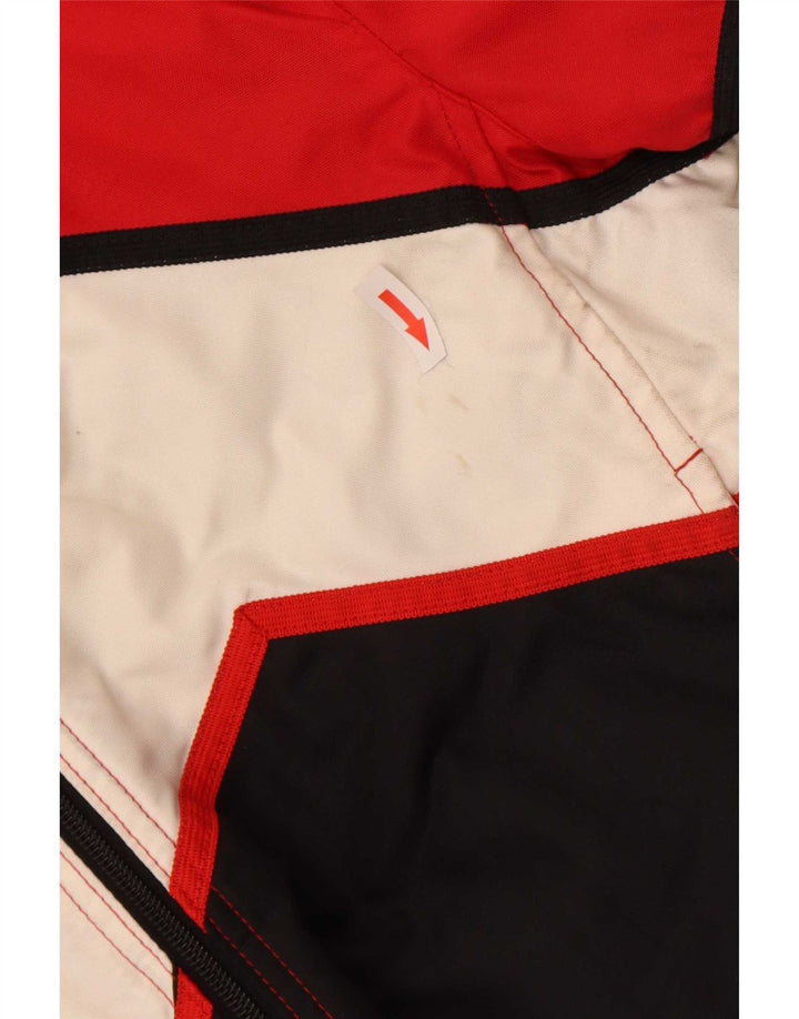 Мужская куртка-гонщик Dainese IT 42 XS, красная с цветными блоками, полиамид