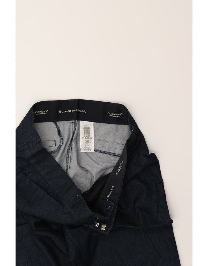 DOCKERS Womens Bermuda Shorts US 12 Large W36  Navy Blue Cotton Vintage Dockers and Second-Hand Dockers from Messina Hembry 