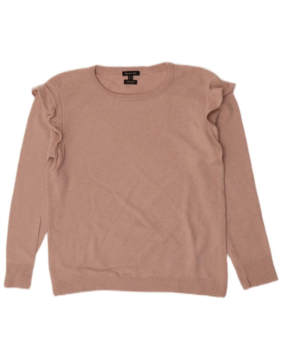 Женский джемпер с вырезом «лодочка» Massimo Dutti, UK 10, маленький, бежевый, полиамид