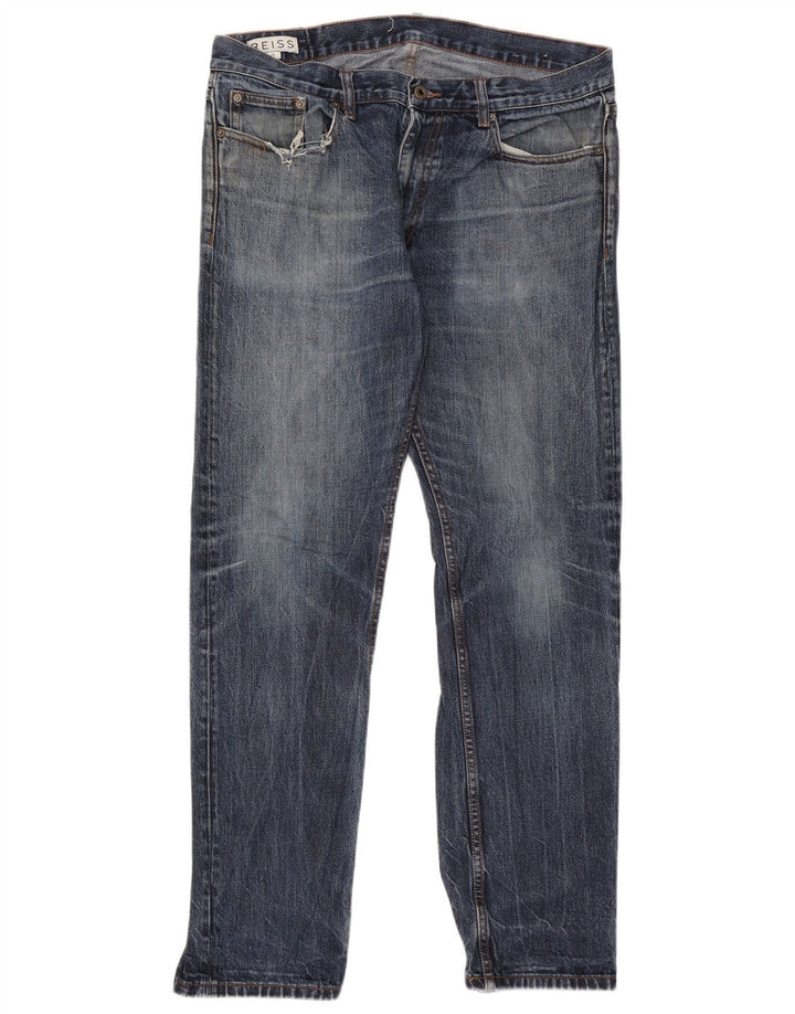 Мужские прямые джинсы Reiss W36 L31, синий хлопок