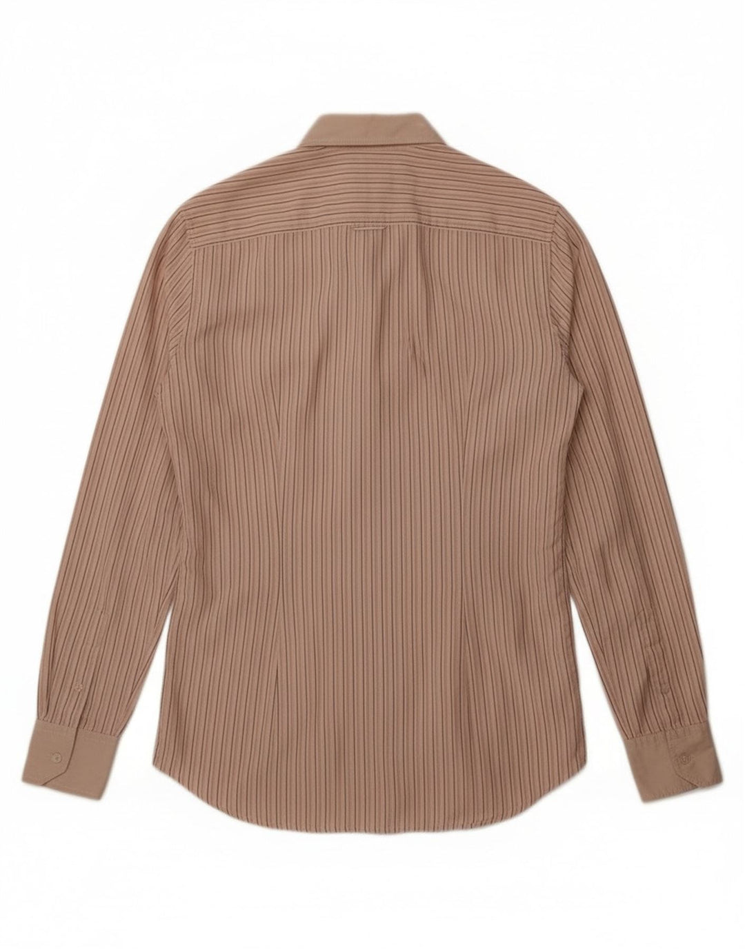 Мужская рубашка Dolce & Gabbana George, размер 39 15 1/2, средняя, бежевая в полоску