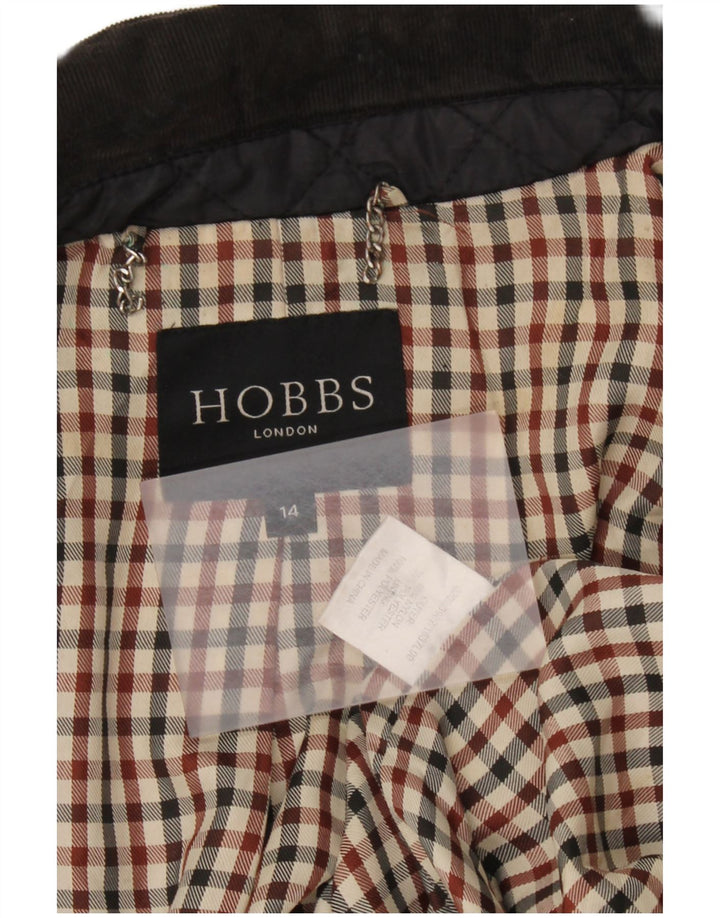 Женская стеганая куртка Hobbs UK 14, средний черный нейлон