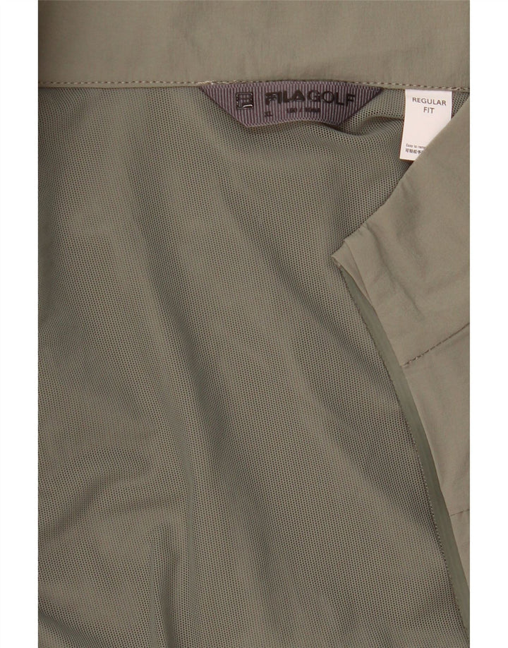 Fila Женский спортивный костюм стандартного кроя, верхняя куртка UK 18 XL, цвет хаки