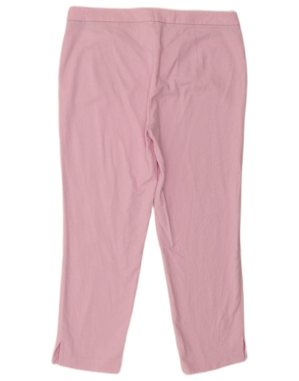 Trussardi Женские зауженные укороченные брюки IT 44 Medium W32 L24 Розовый хлопок