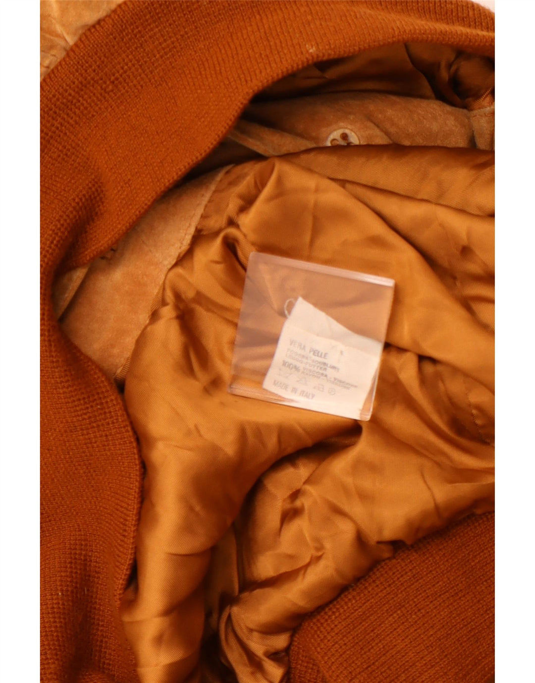 Мужской замшевый бомбер VINTAGE UK 42 XL коричневый кожаный