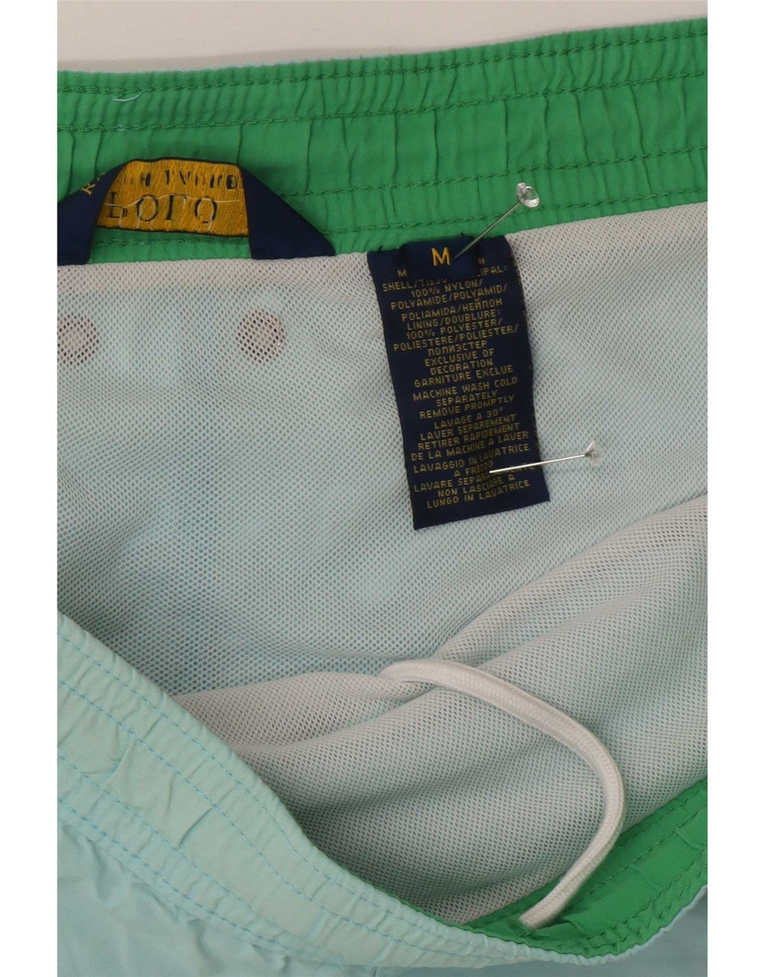 Мужские шорты для плавания Polo Ralph Lauren, нейлон среднего синего цвета