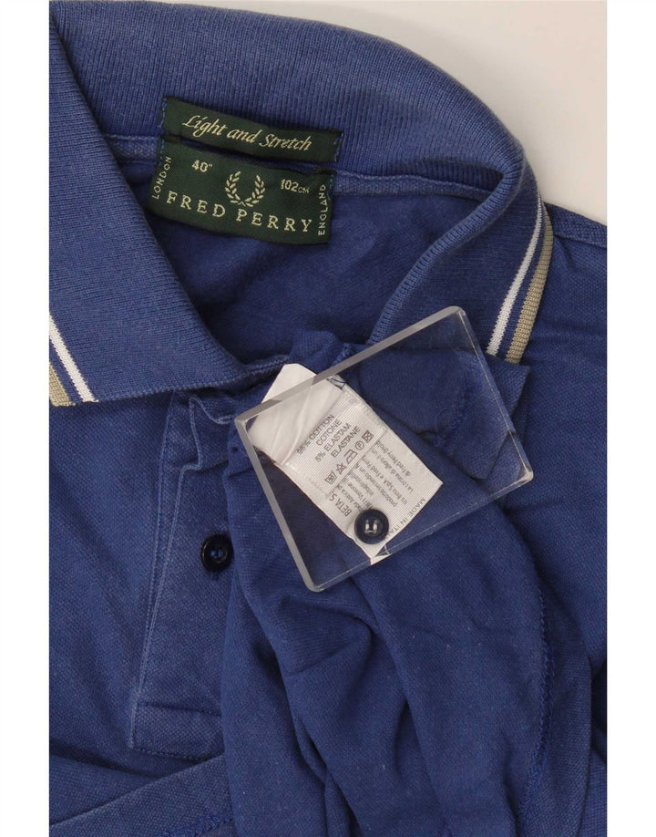 Мужская рубашка-поло Fred Perry, маленькая, темно-синяя, хлопковая полоска