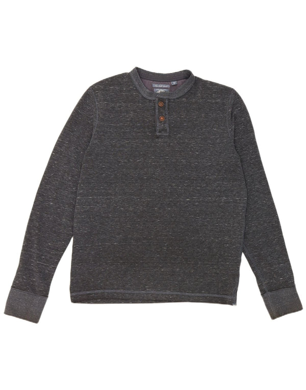 Мужской топ Superdry с длинным рукавом XL, темно-синий, полиэстер с крапинками