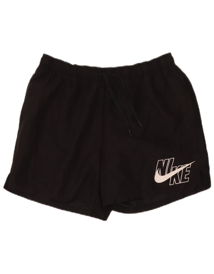 Мужские спортивные шорты с рисунком Nike Dri Fit, большие черные