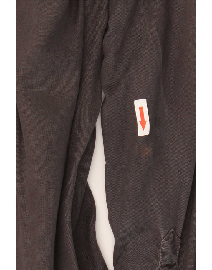 Женская рубашка в стиле милитари Superdry UK 10, маленькая, серая, вискоза