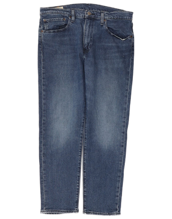 Мужские зауженные джинсы LEVI'S 502 W34 L30 синие, хлопок