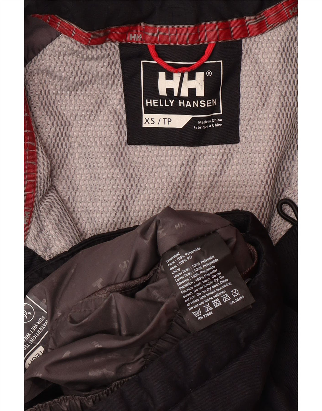 Мужская ветровка HELLY HANSEN с графическим рисунком UK 34 XS, черная с цветными блоками
