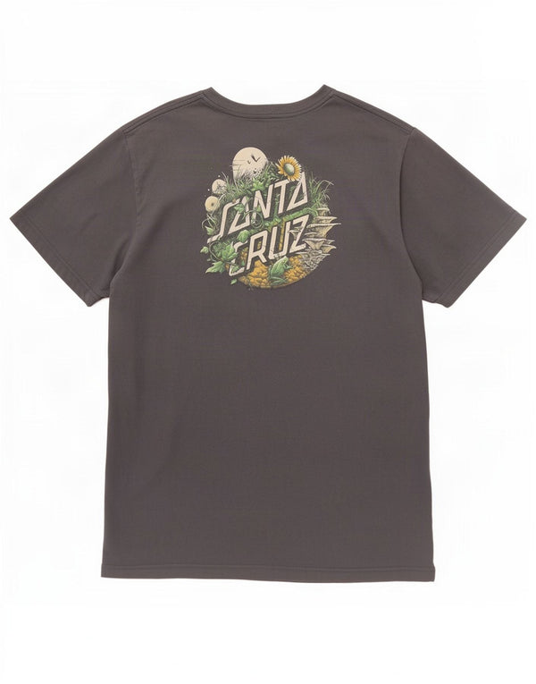 Мужская футболка с рисунком Santa Cruz, 2XL, синяя, хлопок
