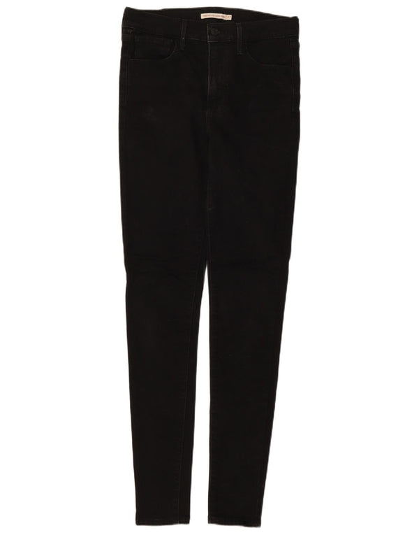 LEVI'S Womens 720 High Rise Super Skinny Jeans W27 L32 Black Cotton