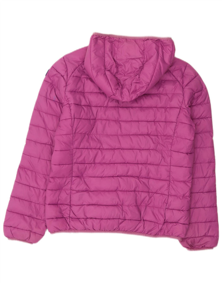 Invicta Женская стеганая куртка с капюшоном UK 18 XL Фиолетовый Полиамид