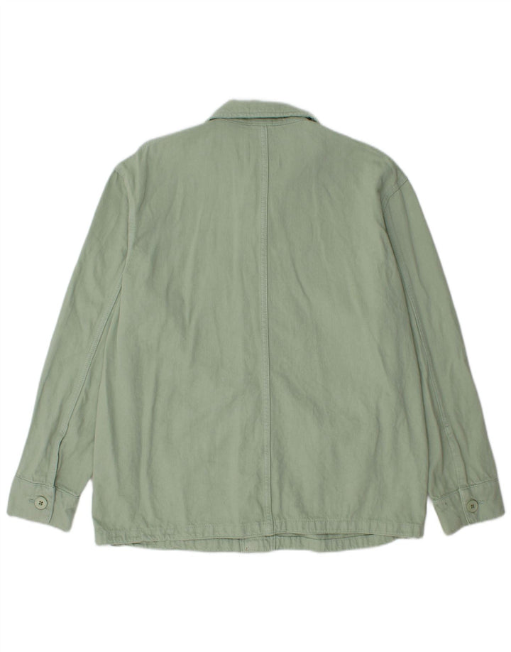 Мужская куртка Zara UK 38, хлопковый средний зеленый цвет