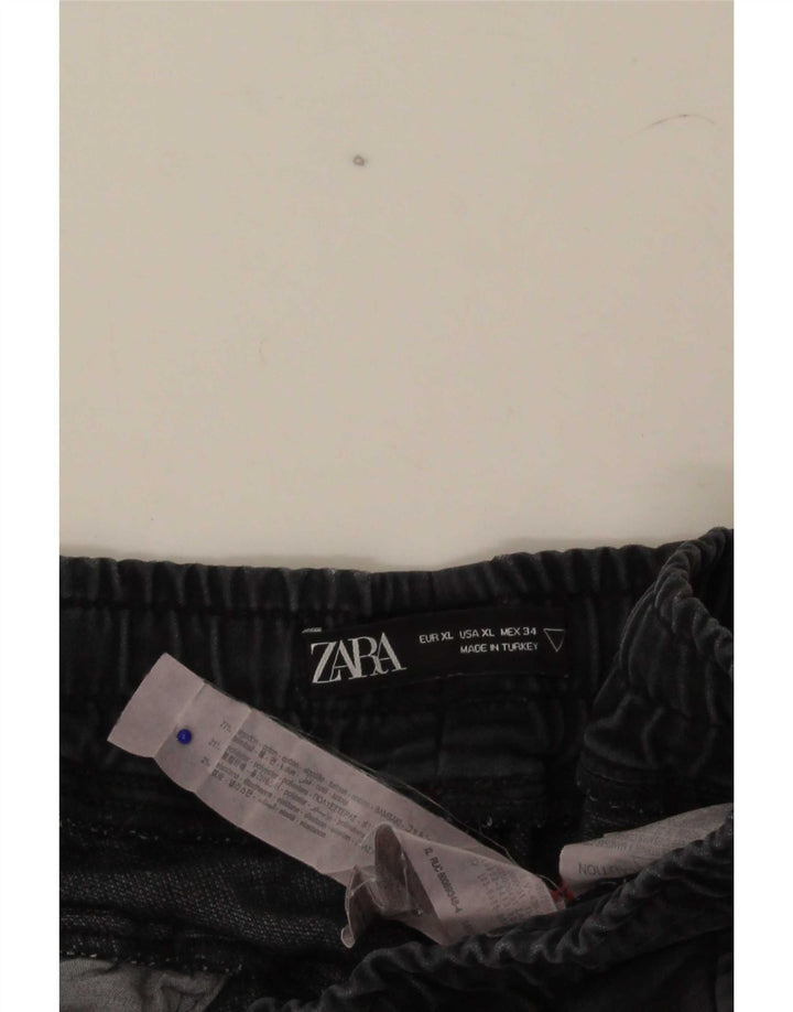 Мужские шорты чинос Zara XL W34 Серый хлопок