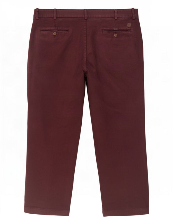 Мужские прямые брюки чинос Marks & Spencer Blue Harbour W40 L29 бордовые