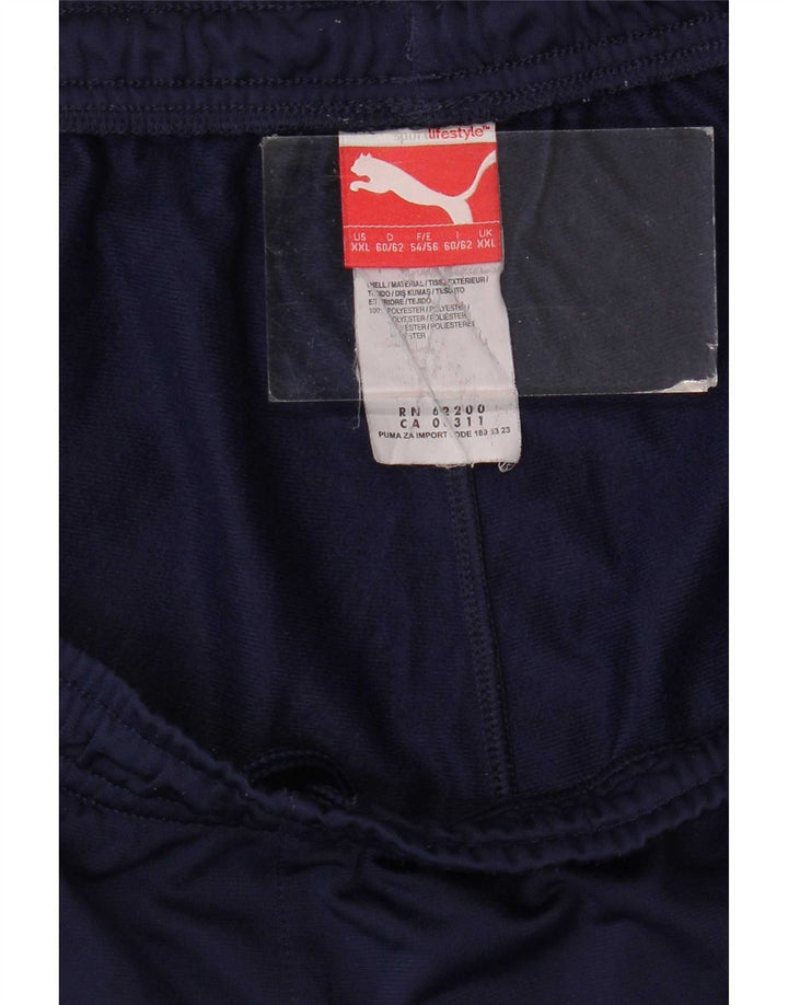 Мужские спортивные брюки Puma 2XL темно-синие из полиэстера