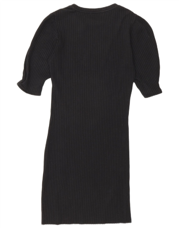 Женское облегающее платье Zara UK 14, большое черное