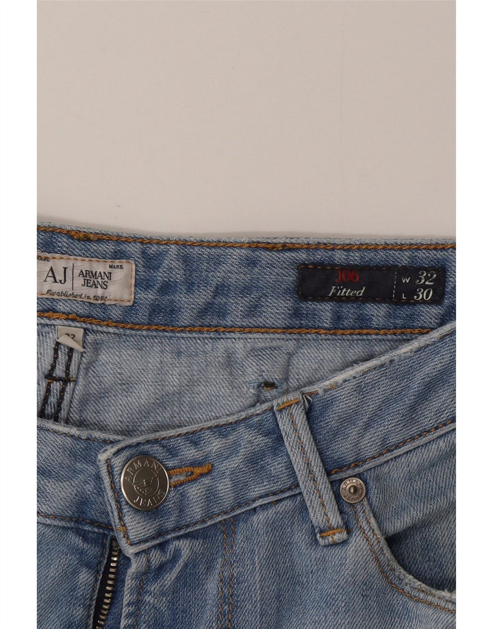 Мужские джинсы Armani Slim W32 L30 синие, хлопок