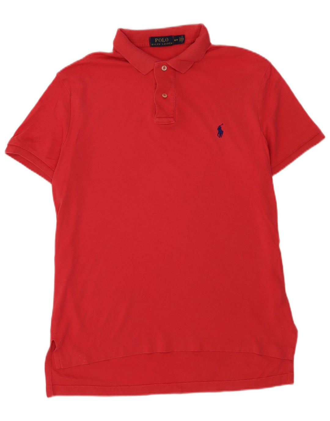 Мужская рубашка поло Polo Ralph Lauren, хлопок среднего красного цвета