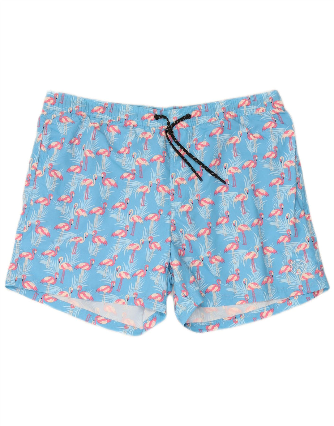 JACK & JONES Mens Abstract Pattern Swimming Shorts 2XL  Blue Polyester