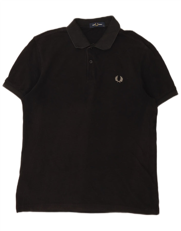 Мужская рубашка поло Fred Perry, средний черный хлопок