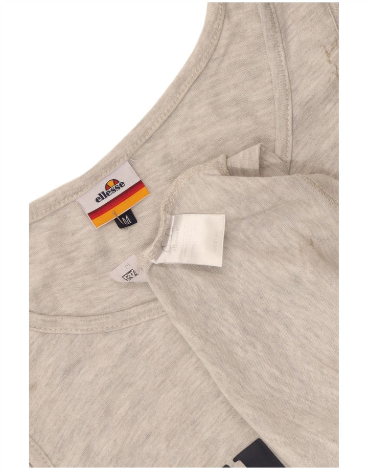 Мужской жилет Ellesse с рисунком, средний серый хлопок с крапинками
