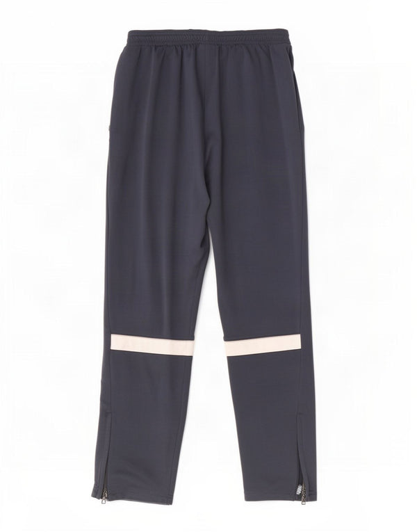 Мужские спортивные брюки Nike Dri Fit, маленькие темно-синие, полиэстер с цветными блоками